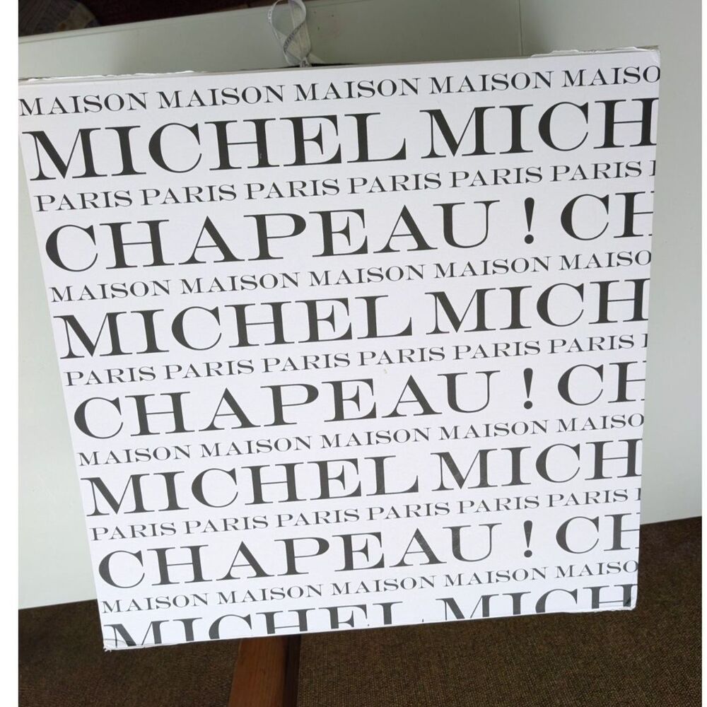 MAISON MICHEL Paris Giant Hat Box Shopping Bag 21" x 10" - Picture 5 of 5